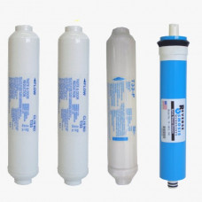 4pcs Portable Reverse Osmosis RO Replacement+50GPD#FS-FS-3TM50