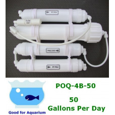 0PPM Portable 50 GPD Reverse Osmosis RO+DI Filtration POQ-4B-50